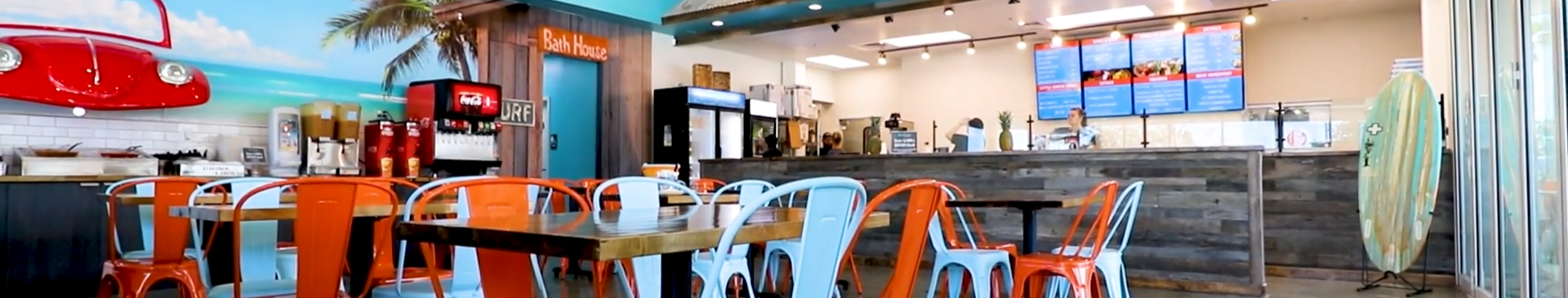 Blue Coast Burrito dining room