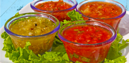 Blue Coast Burrito fresh salsas